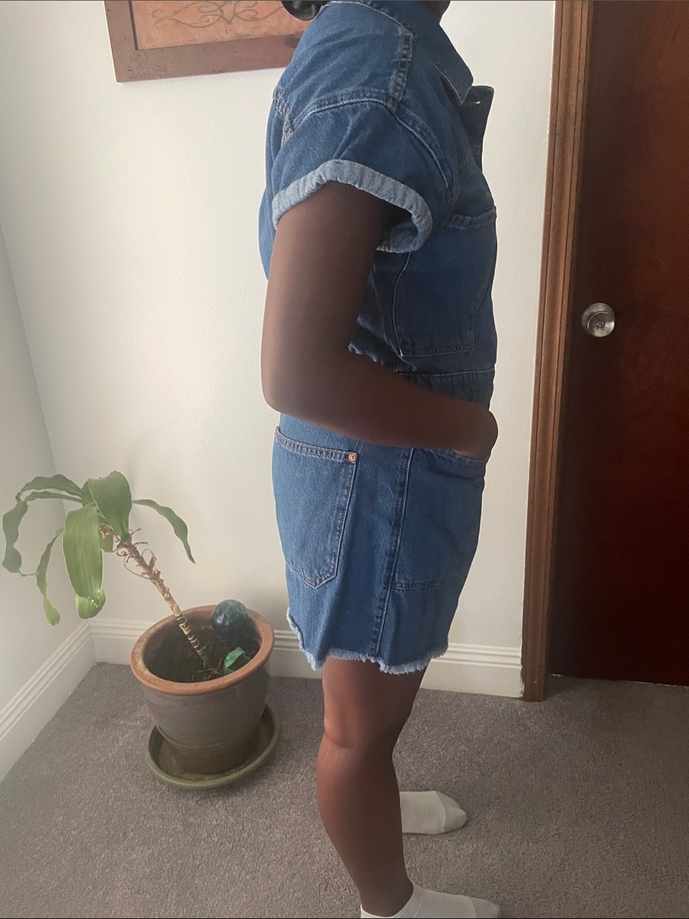 Classic Blue Denim Women's Shorts